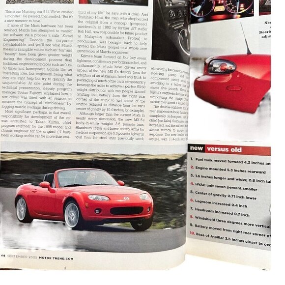 Motor Trend Magazine Mercedes E55 AMG Vs Dodge Magnum September 2005 - Picture 9 of 9